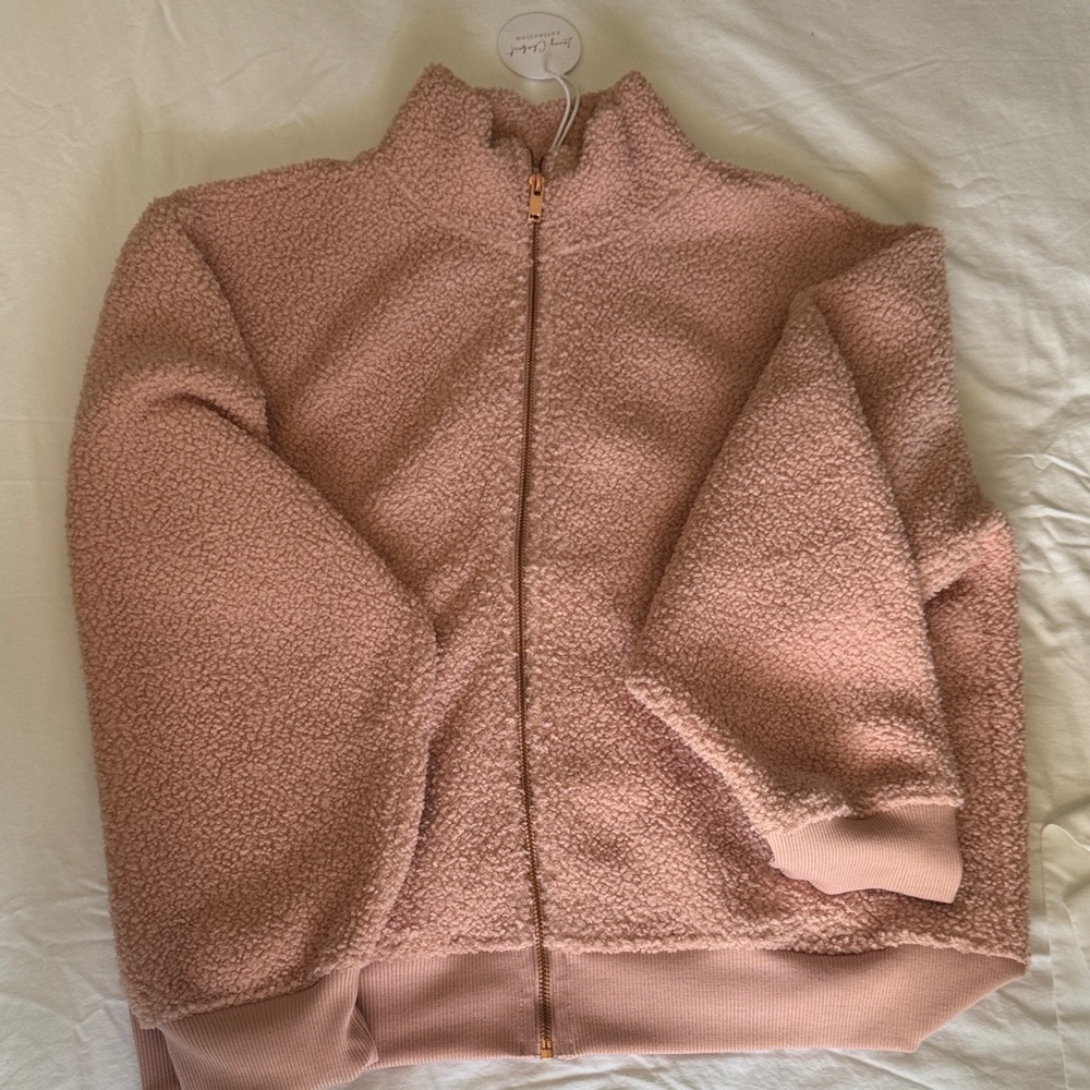 Cozy Pink Sherpa Jacket